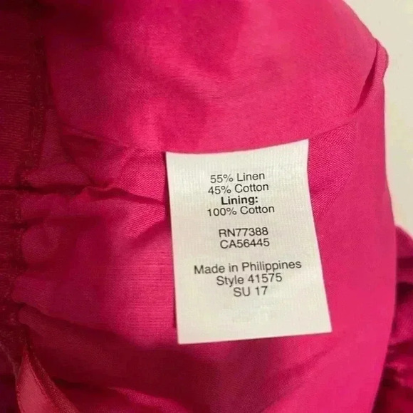 J Crew Linen Blend Pink Preppy Skirt Womens Size 2 - Picture 5 of 7